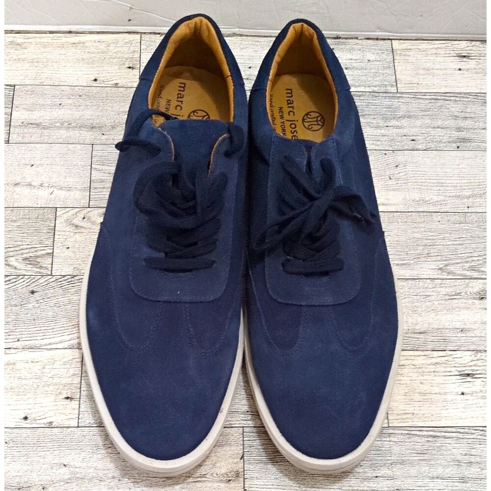 Marc Joseph New York Men's Blue Leather Lace-Up Sneakers DCWS11585-05 US 10
